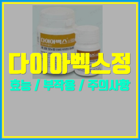  다이아벡스정 500mg 어떤 약인가요?