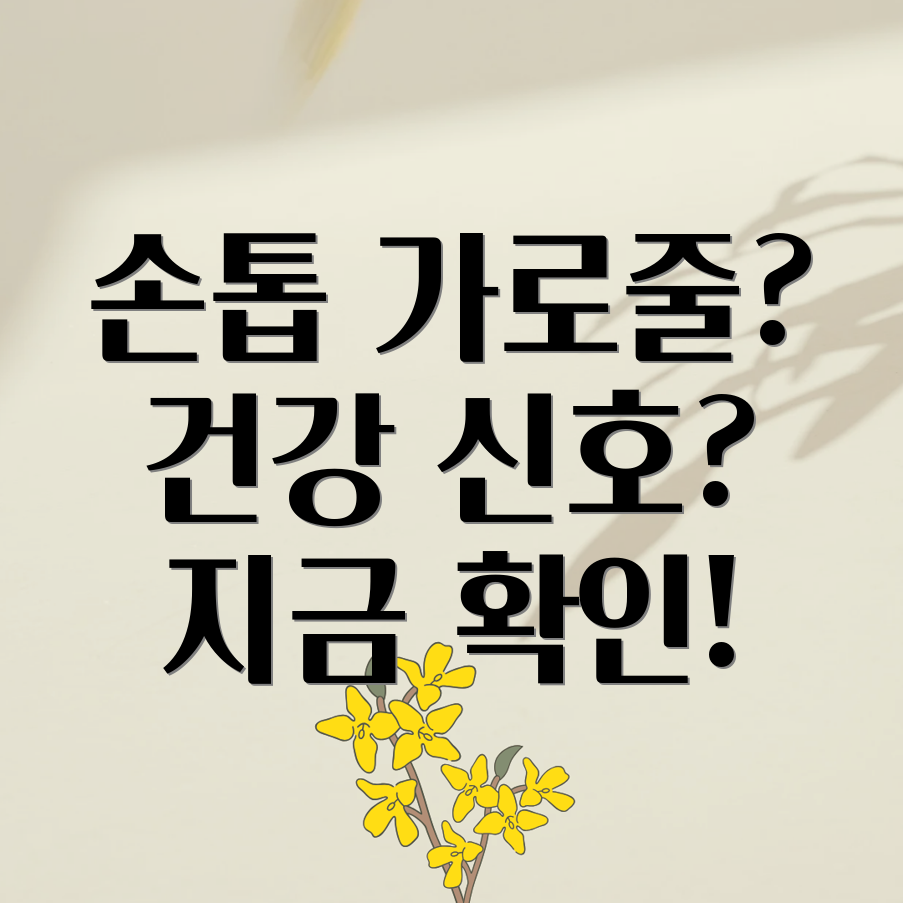 손톱 가로줄