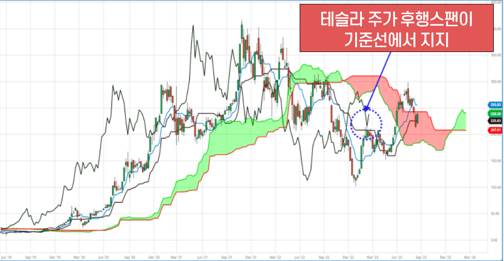 테슬라 일목균형차트