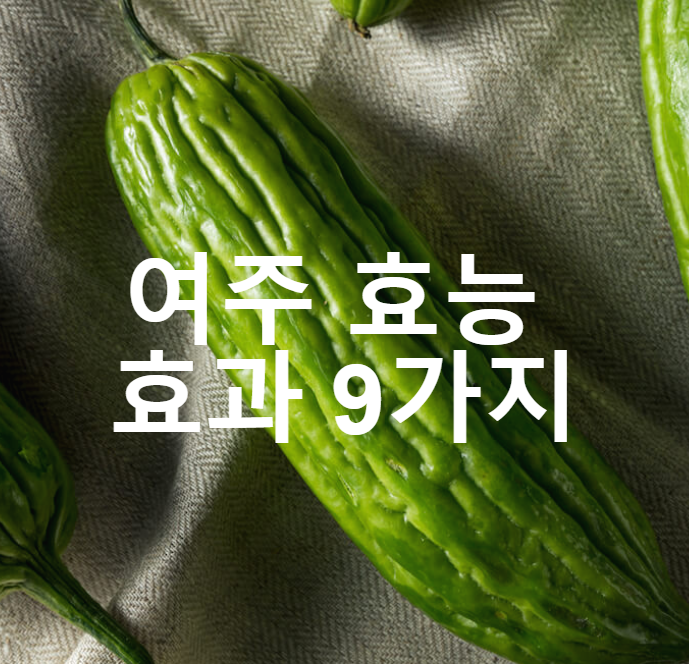  여주 효능 효과 9가지