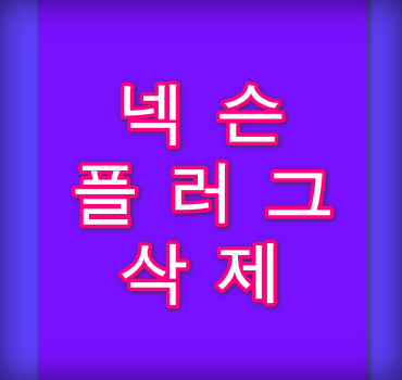 넥슨-플러그-삭제