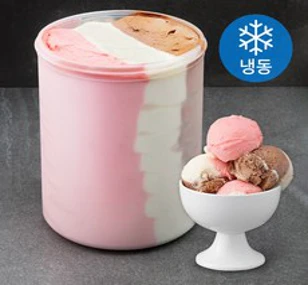 하이디 알프스 삼색 빙과 (냉동)&#44; 10L&#44; 1개