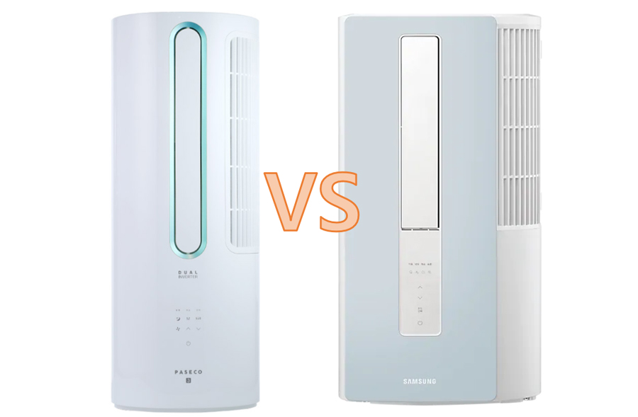  파세코 창문형 에어컨 VS 삼성 윈도우핏, 승자는?