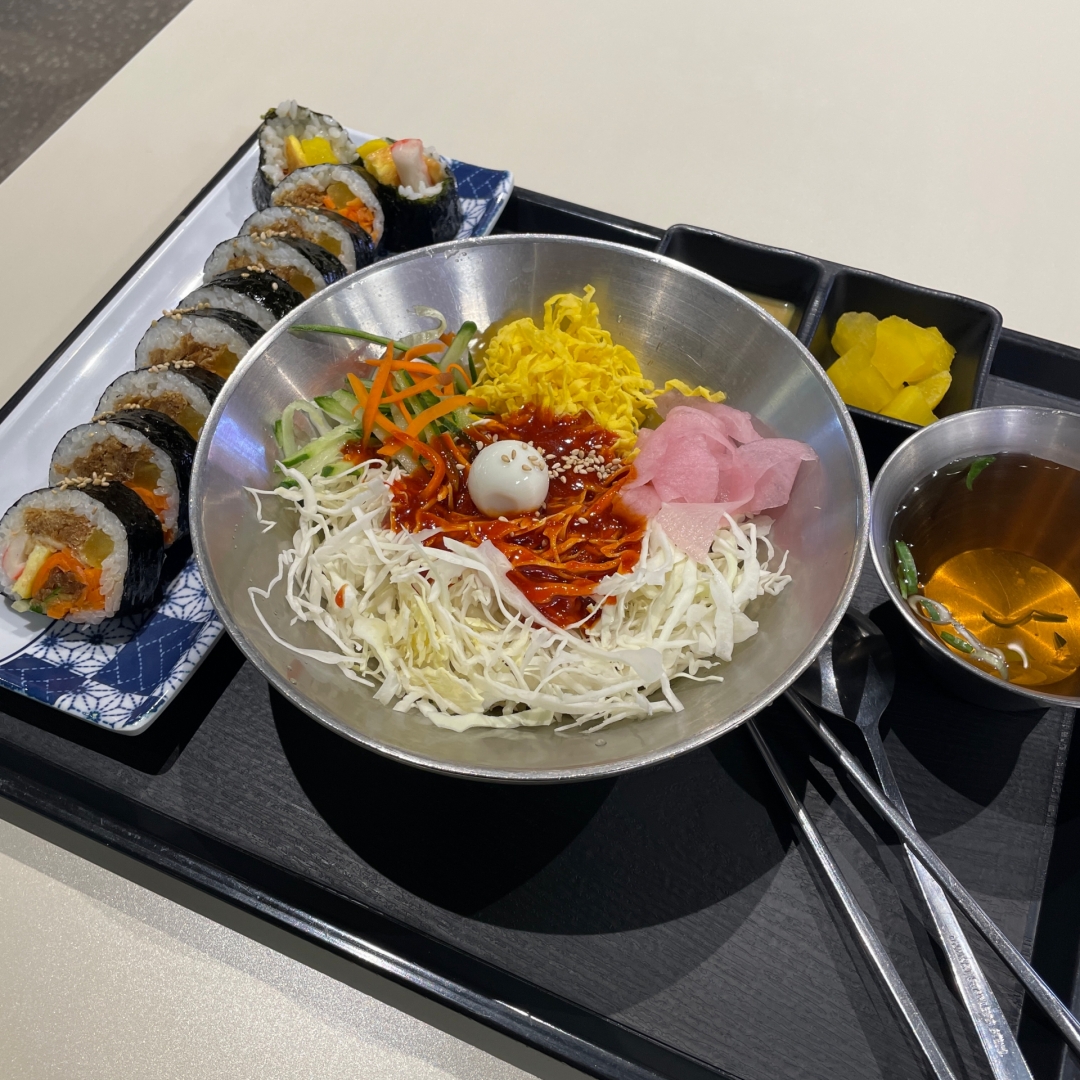 하남풍산역 이마트 빅보울 쫄면+유부김밥 세트