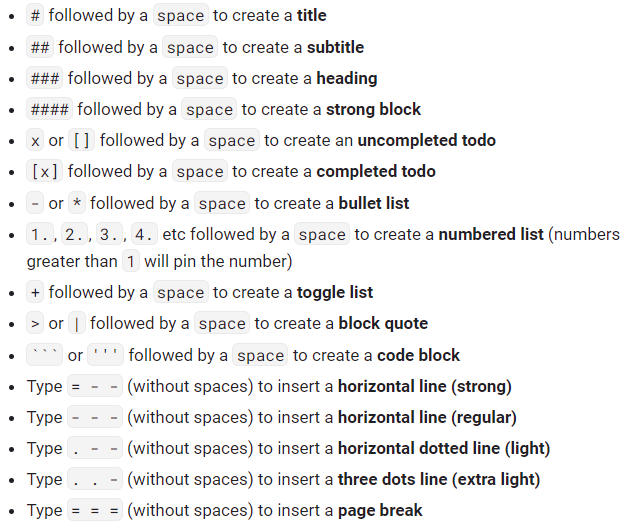 Full Block Commands