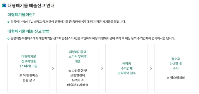 과천 폐가구 무료 방문수거