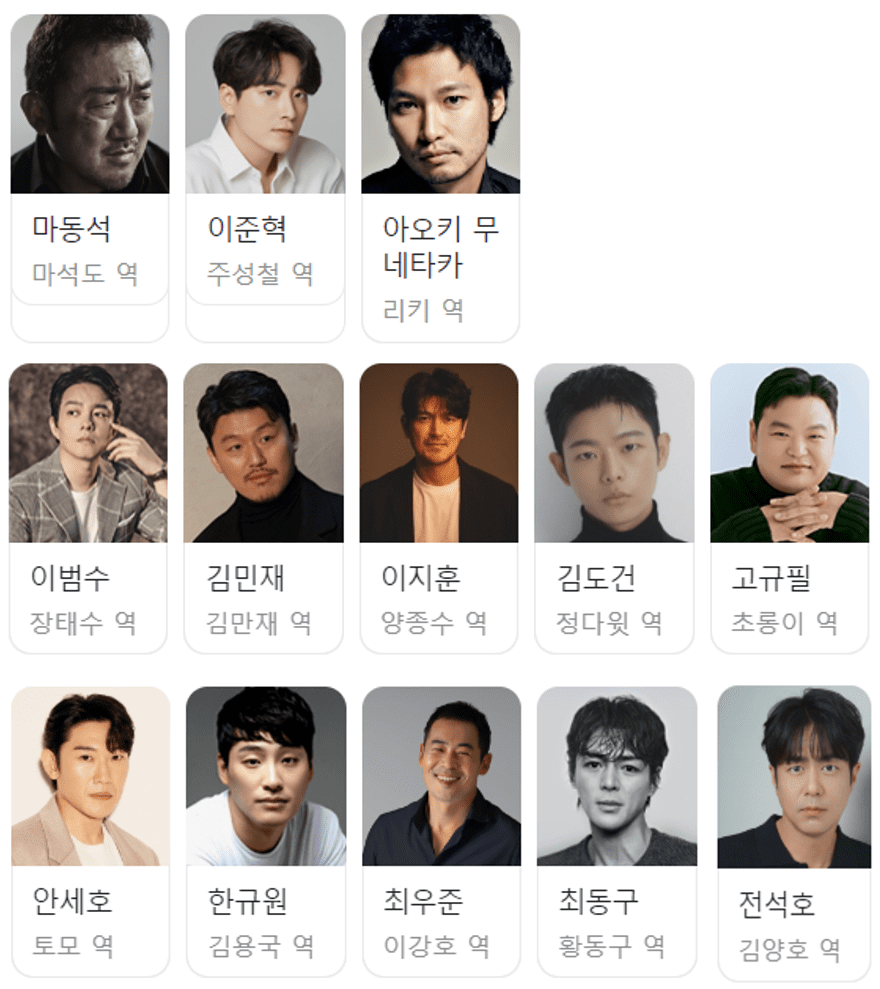 범죄도시3 출연자