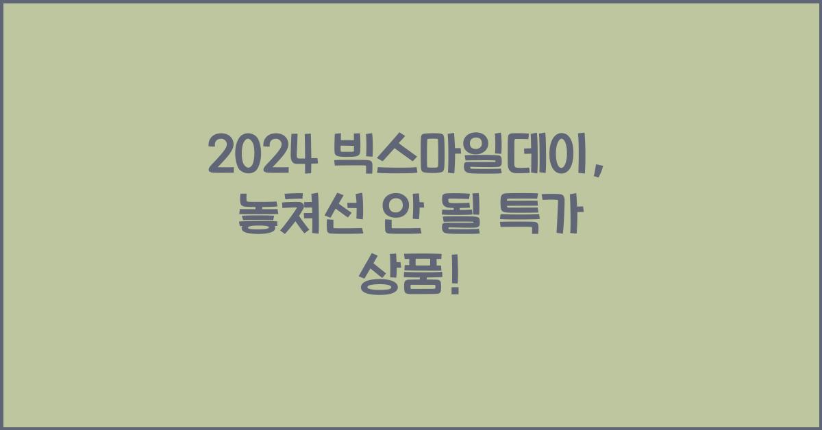 2024 빅스마일데이