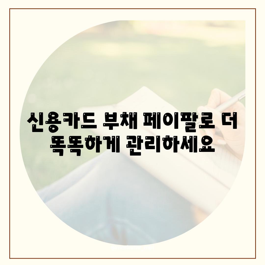 신용카드 부채 페이팔로 더 똑똑하게 관리하세요