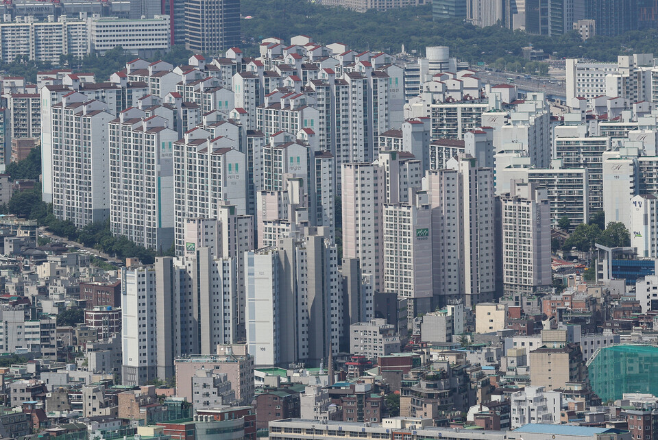 전국 아파트값 하락 전환
