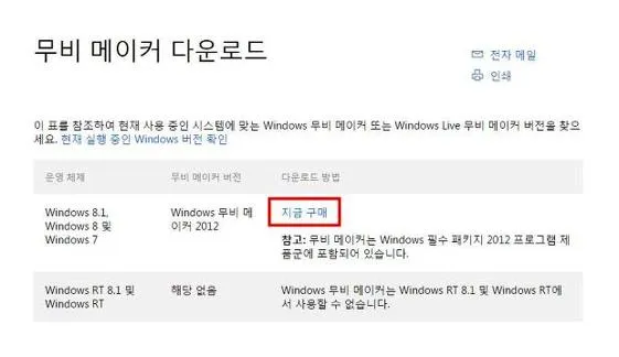 무비메이커 윈도우7 다운로드