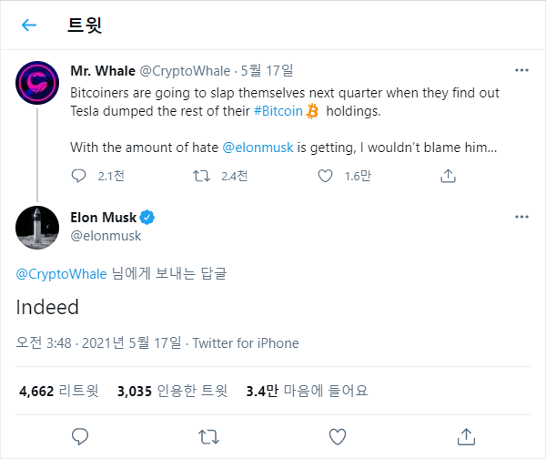  5월 17일 암호화폐 주요소식
