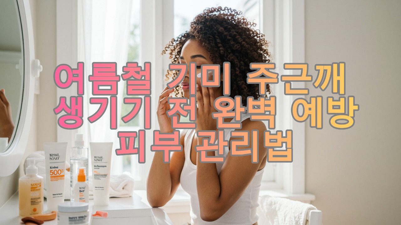 여름철 기미 주근깨 생기기 전 완벽 예방 피부 관리법