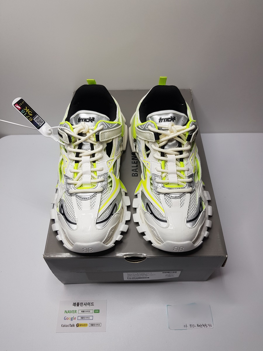  [BALENCIAGA] 20SS 발렌시아가 트랙2 트레이너 화이트/형광 남녀공용 (OK공장) 실사!