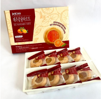  제키스 제주 감귤 타르트 224g 8개입 과자 선물세트