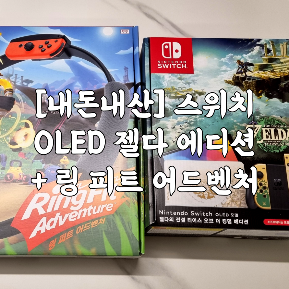  [내돈내산] 링 피트 어드벤처는 스위치 OLED 젤다의 전설 티어스 오브 더 킹덤 에디션 구매를 위한 핑계!