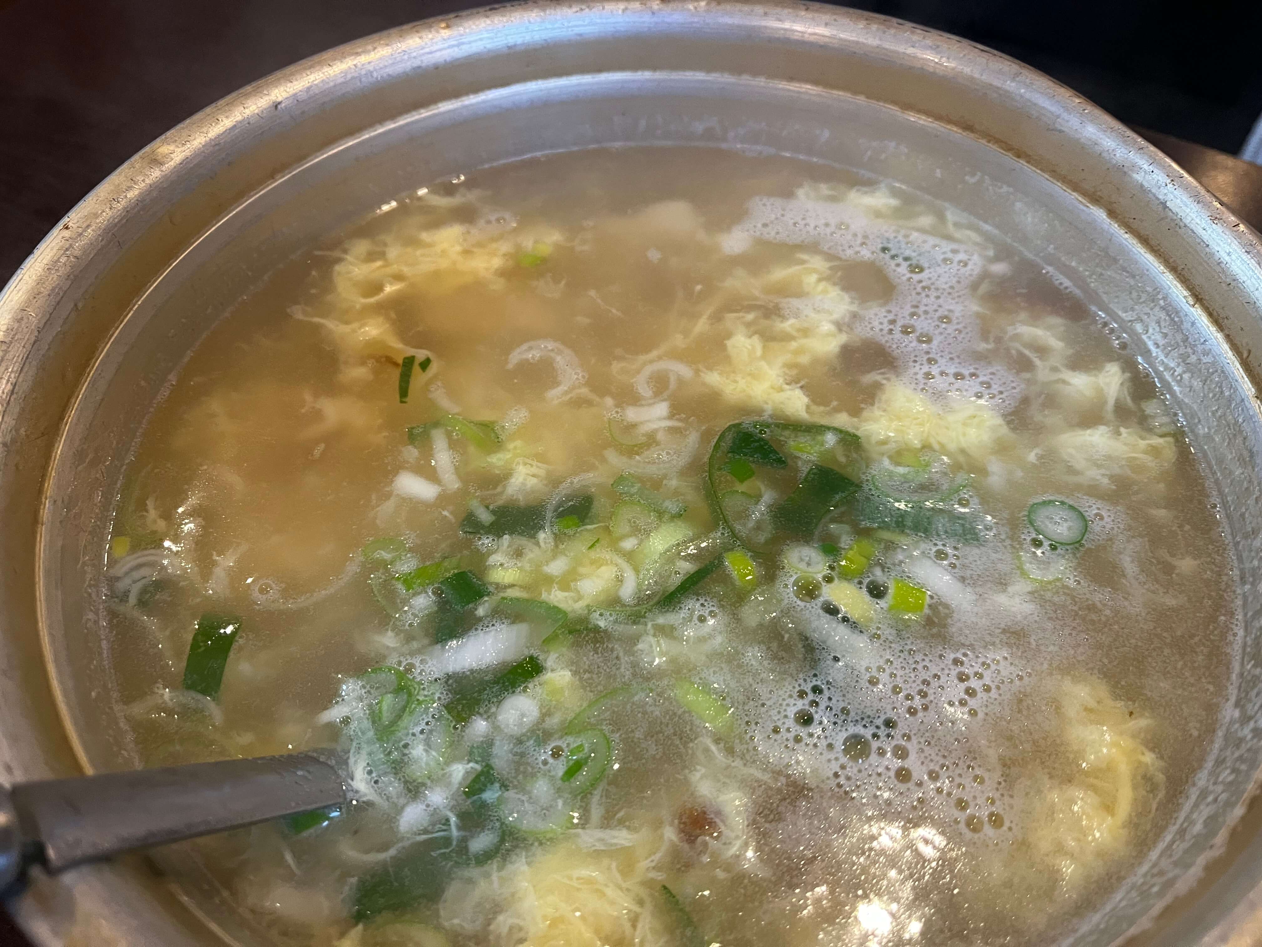 구일역맛집_황태수제비_양은냄비에_나온_황태수제비