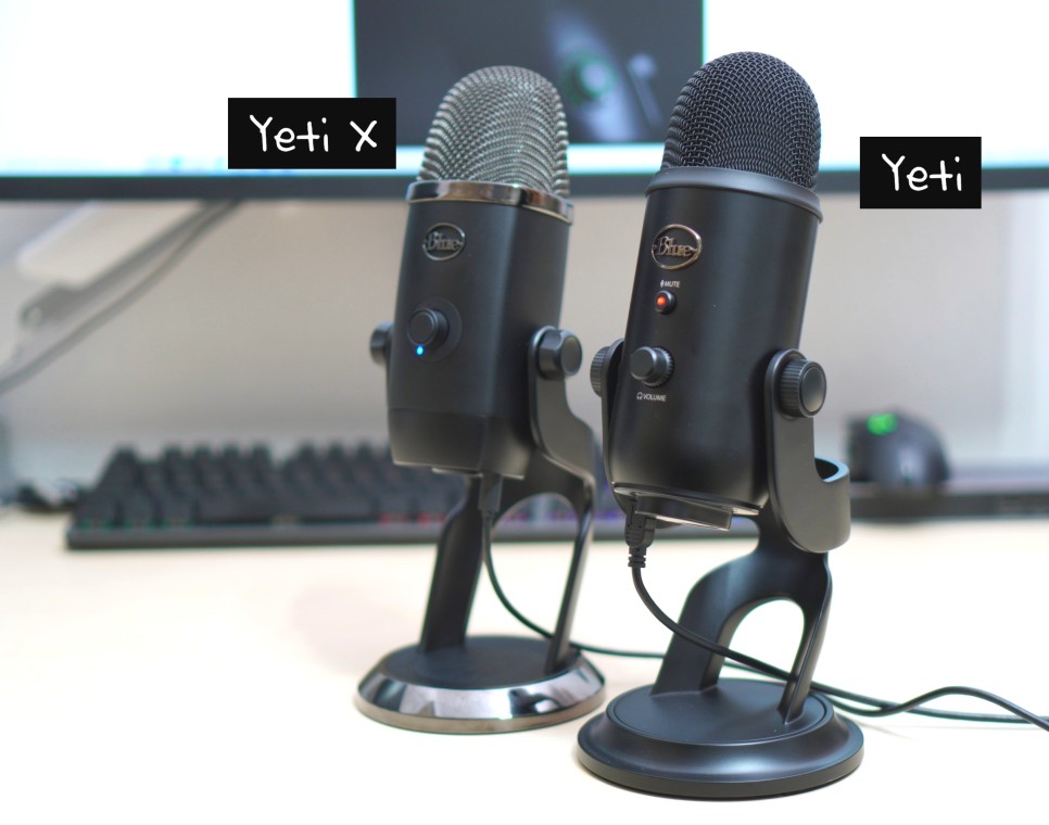 blue ASMR 마이크 BLUE Yeti X와 블루 예티 18