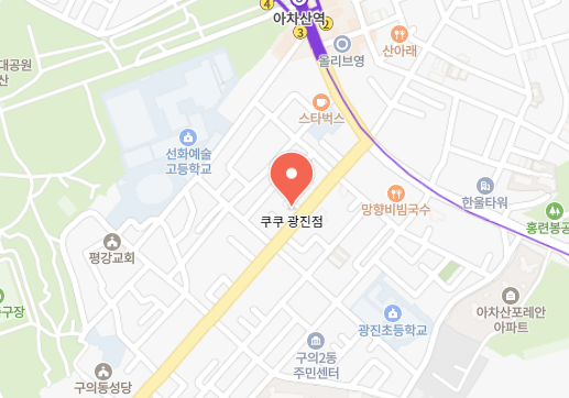 쿠쿠 광진점 위치 이미지