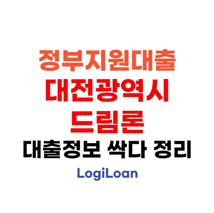 정부지원대출대전광역시드림론