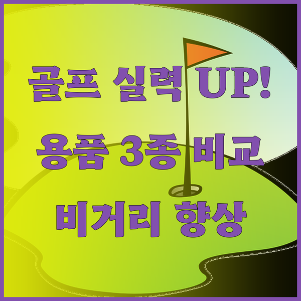 골프 실력 향상의 지름길? 골프 용품
