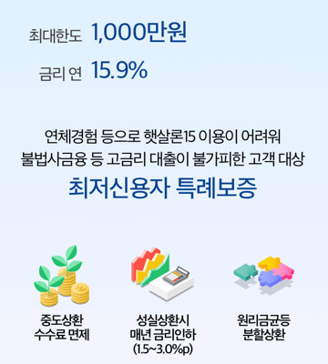 최저신용자 특례보증 신청