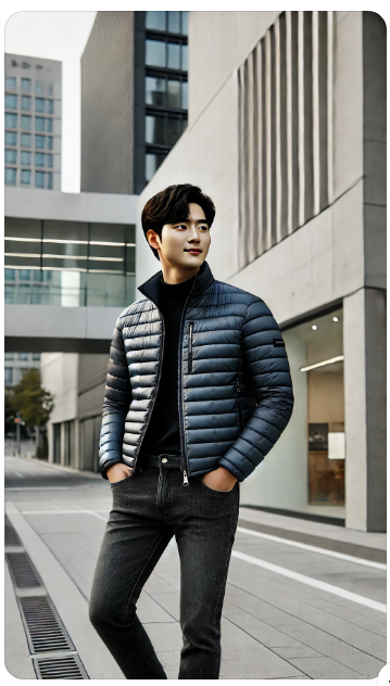 디스커버리 남성 경량패딩