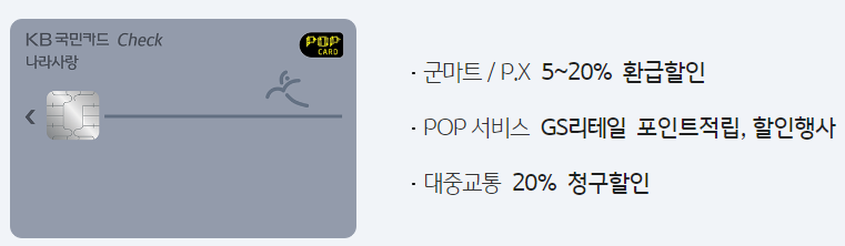  연회비 없는 카드 나라사랑체크카드