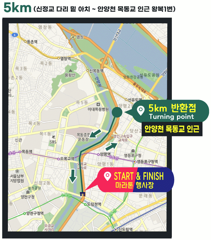 새해 일출런 5km 코스