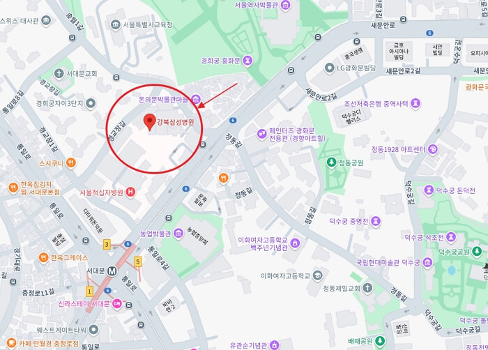 강북삼성병원 위치