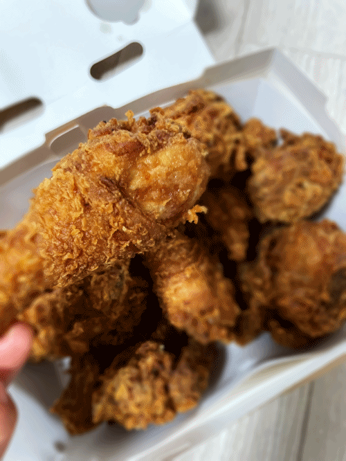  핫 후라이드 치킨 bhc 궁금해서 먹어봄