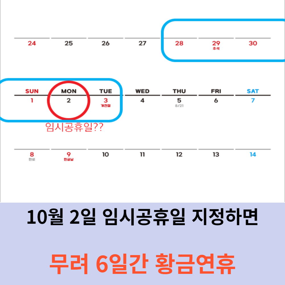 10월 2일 임시공휴일