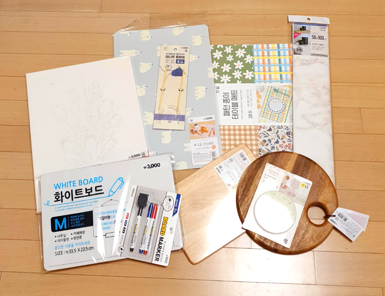  2022 봄 맞이 다이소 털이 ( DIY 촬영 스튜디오)