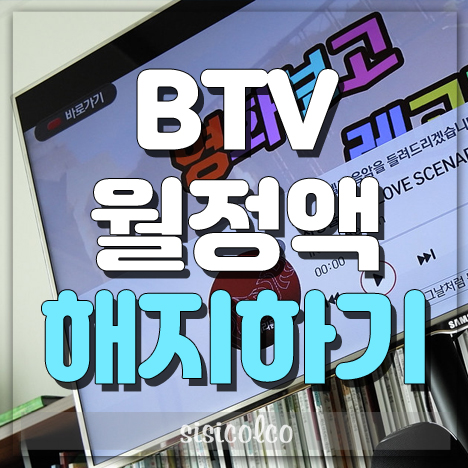 BTV 월정액 해지