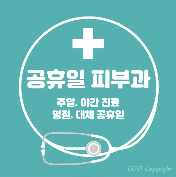  공휴일 24시간 병원 피부과 | 대체공휴일 진료 당직병원 찾기