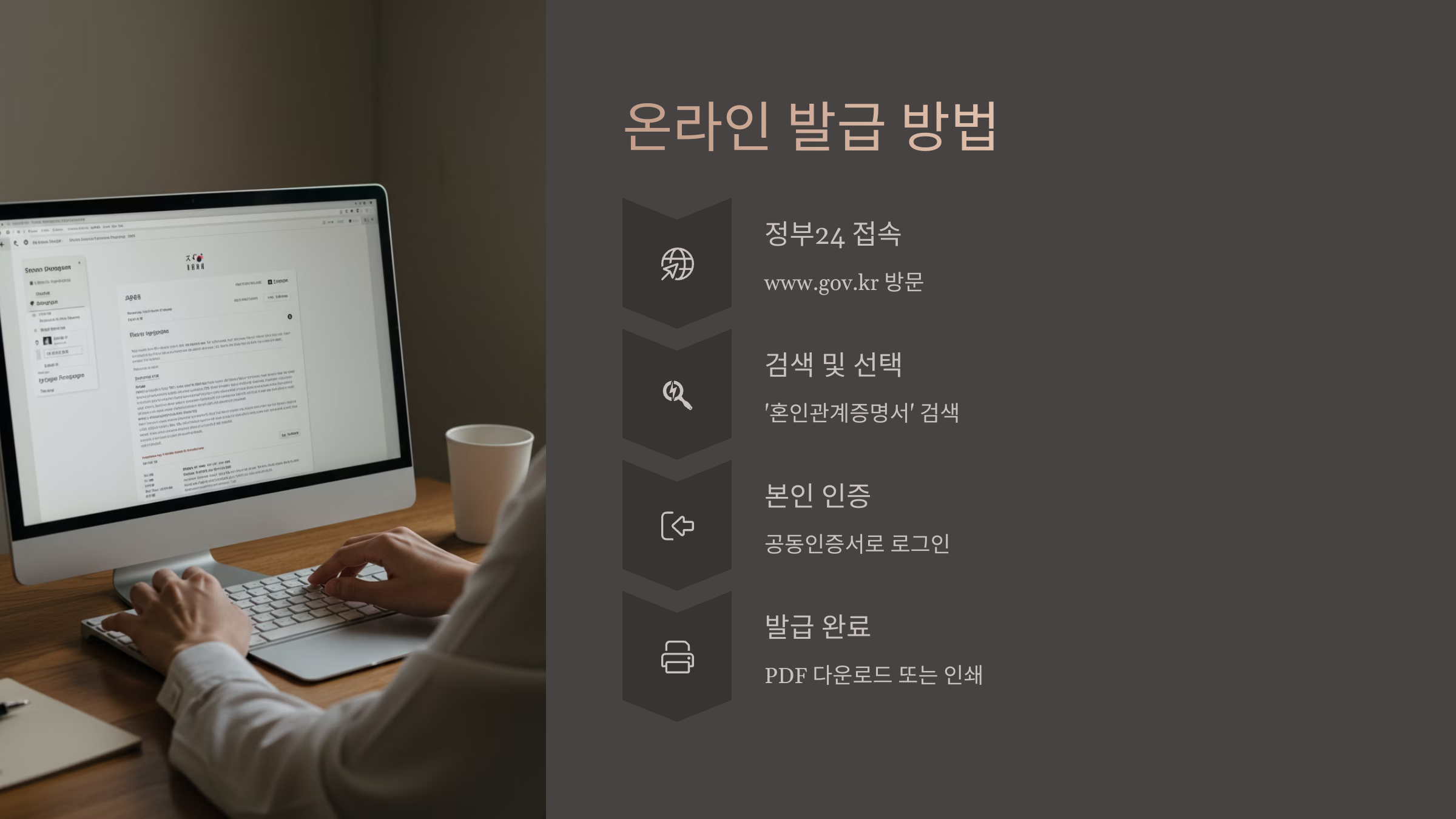 온라인 발급 방법