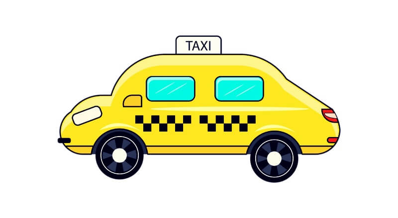 노란색-택시-그림