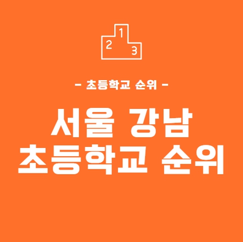 서울 초등학교 순위-강남지역-대표