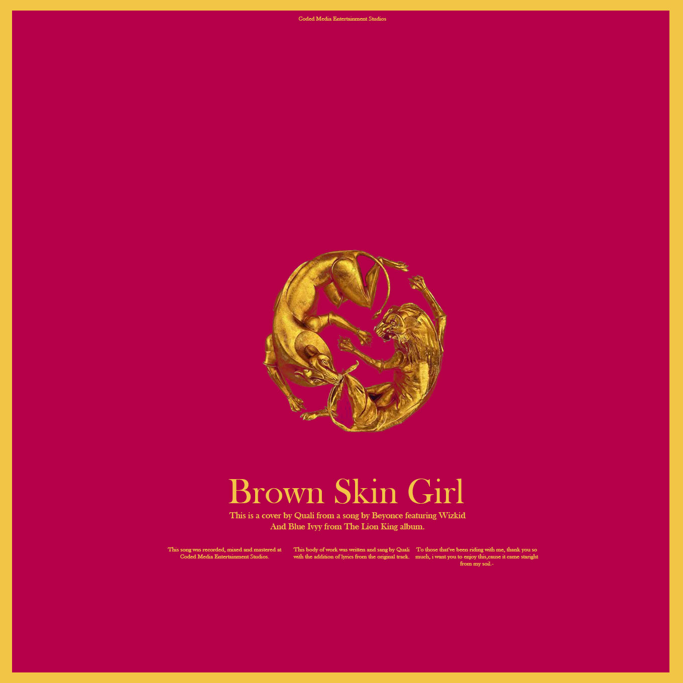  Beyoncé, Blue Ivy, SAINt JHN, WizKid - BROWN SKIN GIRL