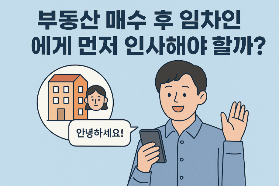 부동산 매수 후 임차인에게 인사해야 할까?