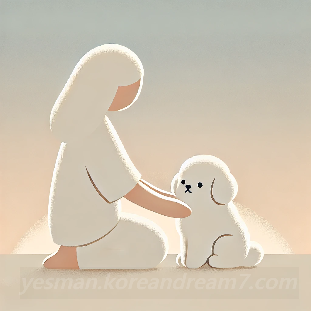 하얀강아지키우는꿈
