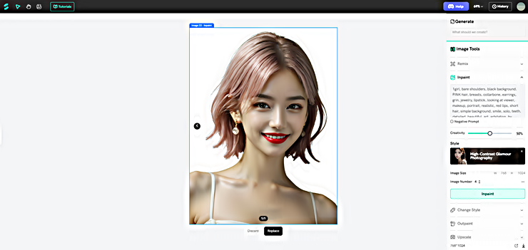 인페인트 적용 결과