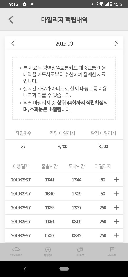  [광역 알뜰교통카드]7개월 사용후기