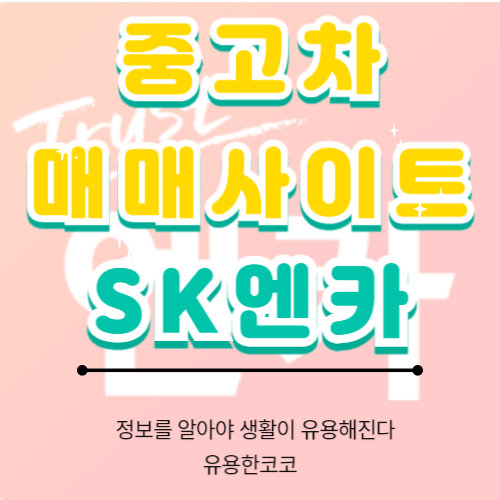  중고차 매매사이트 SK엔카 이용방법