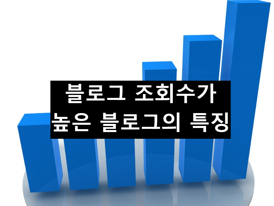  블로그 조회수가 높은 사람들의 특징