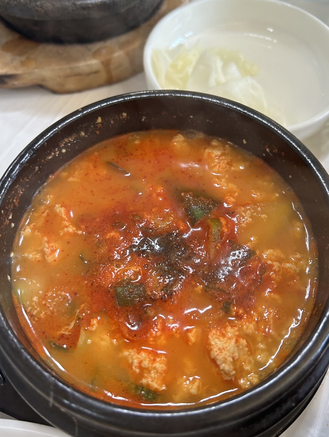 양양 아침식사 하조맛식당 얼큰순두부찌개