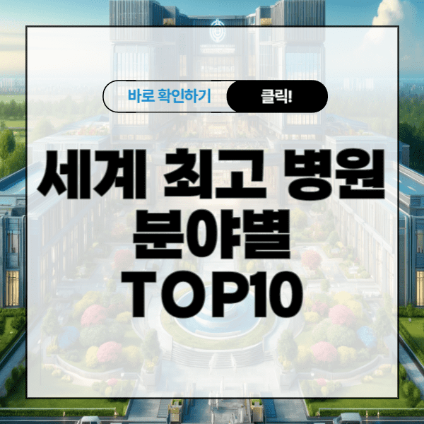 세계 최고 병원 분야별 TOP10 총 정리