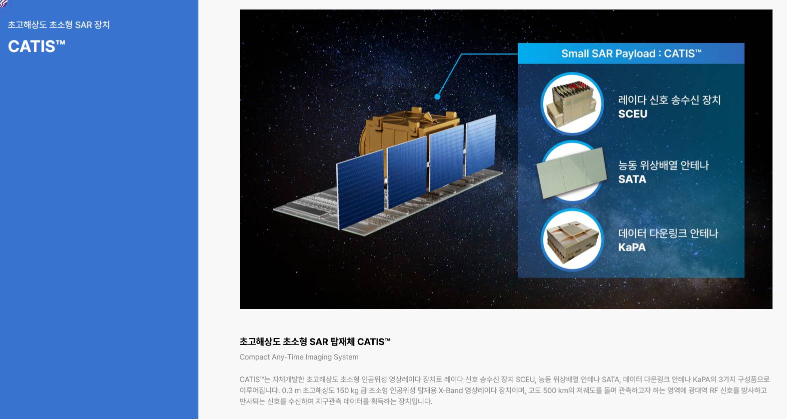루미르 초고해상도 초소형 SAR 장치