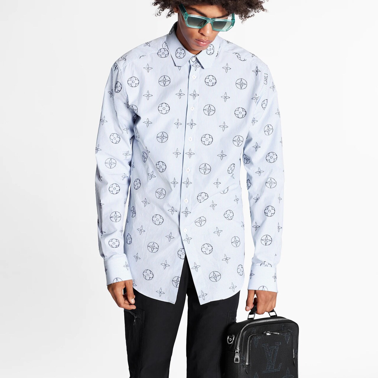  [LOUIS VUITTON] 루이비통 플레이스드 그래픽 셔츠 1A8I02