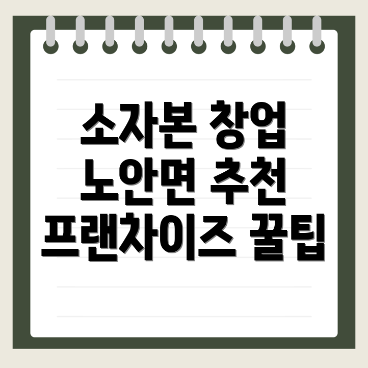 프랜차이즈 창업 비용